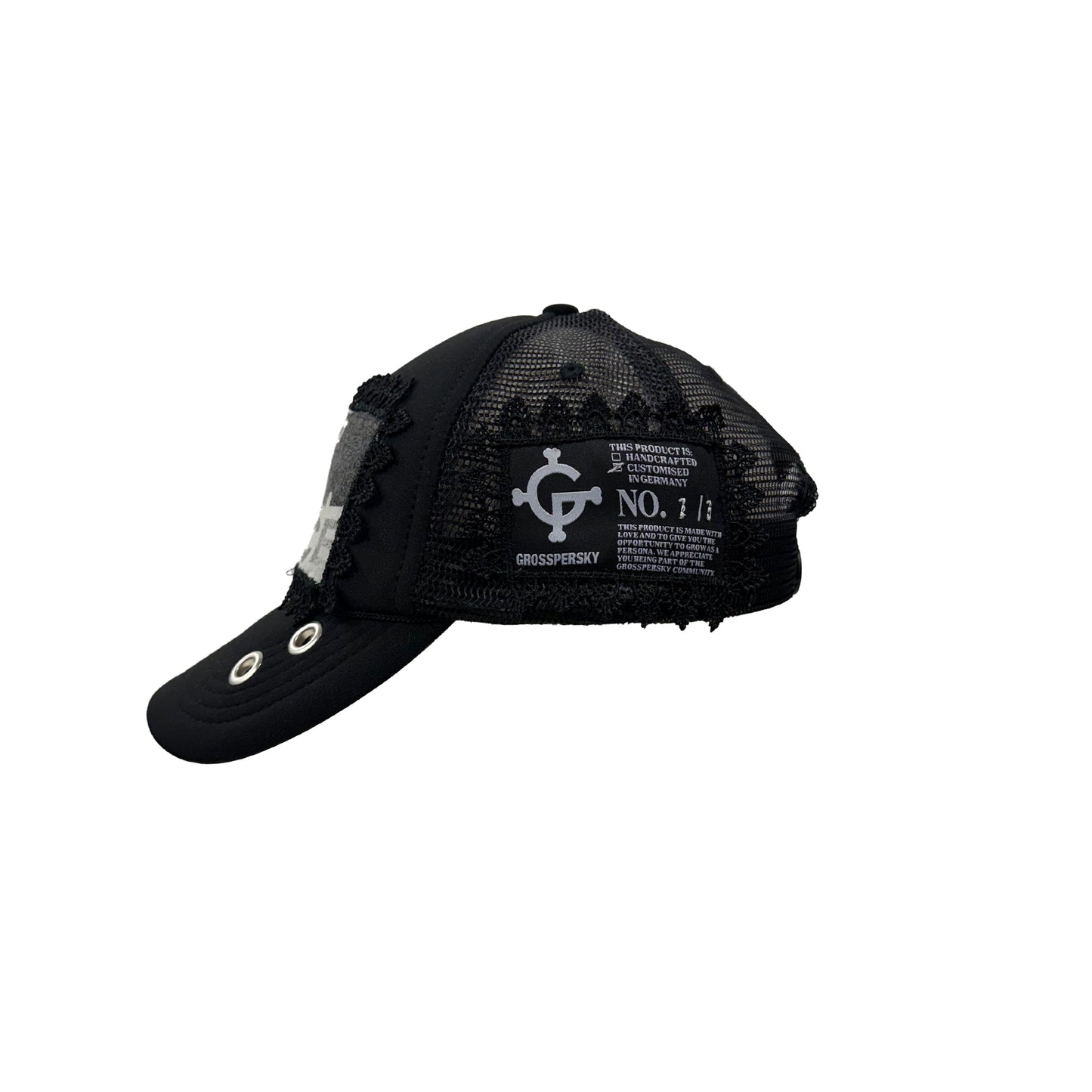 CUSTOM LACE TRUCKER CAP "DEFENDER"